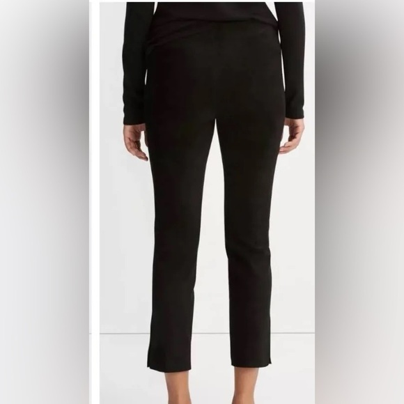 Stella Nova,Copenhagen, Luxury, Pure Sheep Suede,Straight Pants,Black,Size 34/4 - Picture 3 of 13